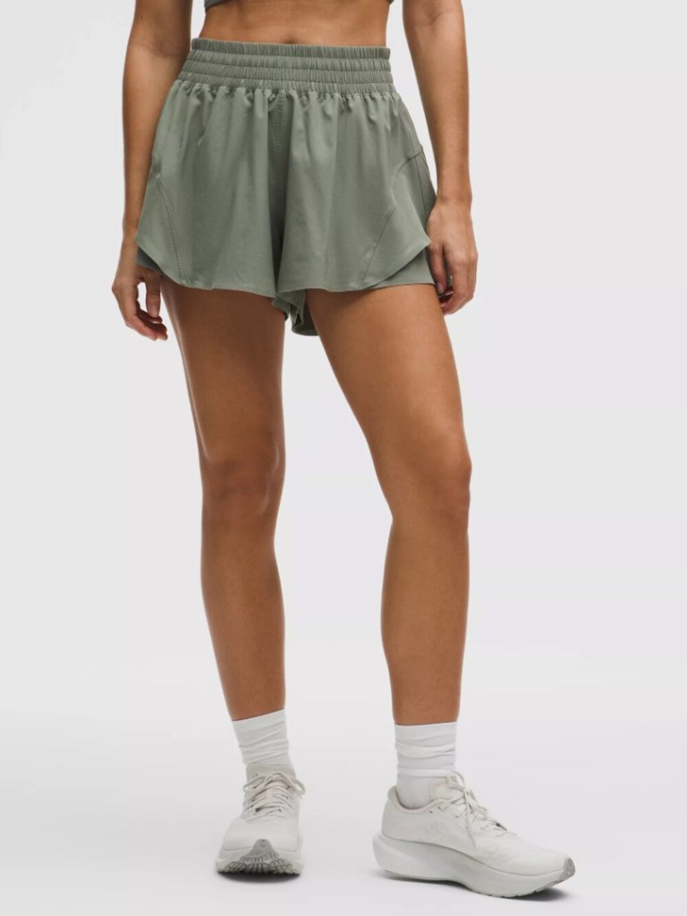 NWT | Lululemon Shake It Out High-Rise Run Shorts 2.5” Green | Size XS